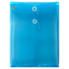 hfpwp 台灣製 環保無毒 立體直式資料袋 藍色, A4, 10個