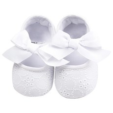 JOY MULTI 兒童款 蝴蝶結學步鞋 雪公主鞋 適用年齡0-3歲, 110mm(0~3個月), 白色