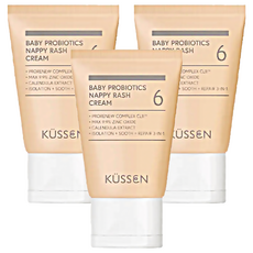 KUSSEN 葵森 寶寶益菌屁屁膏 高濃度氧化鋅配方, 50ml, 3條