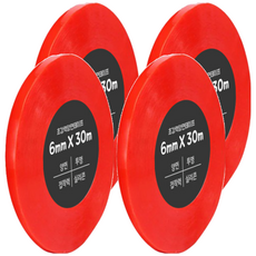 Dada 強力雙面膠帶 6mm x 30m, 透明, 4捲