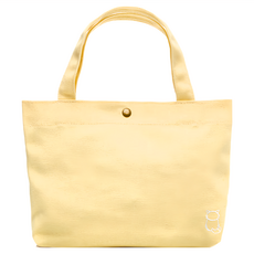 eeCute 帶我走走 手提托特帆布包 帆布午餐袋 EEER016-YW, 檸檬蜜黃, 1個