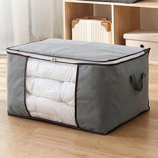 Templai 衣物棉被收納箱, 灰色, 4個