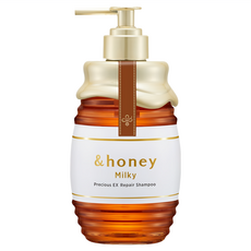 &honey milky 蜂蜜頂級滋潤修復洗髮精, 500ml, 1瓶