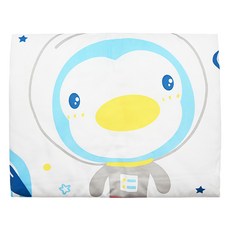 PUKU 藍色企鵝 夏被 雙層透氣 水洗快乾 菱形裁製, 太空人