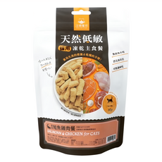 DOG CAT STAR 汪喵星球 全齡貓 天然低敏凍乾主食餐 98%高肉含量+2%植物與營養品 無穀 台灣製造, 鮭魚 + 雞肉, 80g, 1包