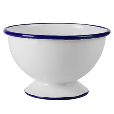 ibili 高腳琺瑯餐碗 (內徑12cm), 藍色, 1個