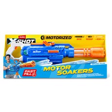 X SHOT 快充水槍 電動噴射加特林, 藍色, 1個