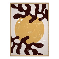 Boluo 菠蘿選畫所 掛畫, 40 x 30cm, 望月 金色框