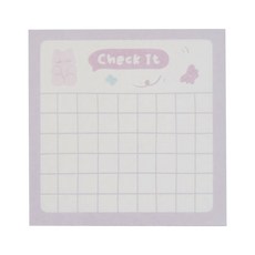 NOTE FOR 豆丁萌怪便籤紙, 萌心清單, 3個, 1組