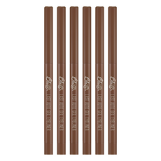 BBIA 魅雅 極細防水抗暈持久眼影眼線膠筆 多功能 顏色生動鮮明, 06 Choco Mousse, 6支