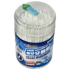 minono 米諾諾 潔牙牙籤刷 顏色隨機 300支, 12罐, 1組, 2mm