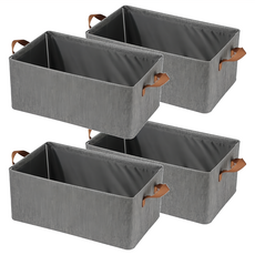 mohe 木暉居家 加厚牛津布帶鋼架可折疊收納籃 1.8kg, BKAR1510-4, 4個