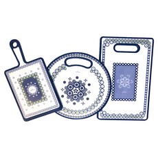 PASTON ..., 長方形(37 x 22.5 x1.1cm) + 長柄方形(24.2 x 18 x 1.1cm + 柄長10.5cm) + 圓形(30cm x 1.1cm) + 萬用收納架(13.5 x 6.7 x 8cm)