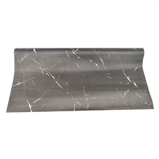 DIAN 北歐風大理石紋皮革餐桌墊, 140 x 80cm, 黑色, 1個