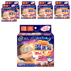 Hakugen Earth 白元 溫感眼罩, 大尺寸 可重複使用365回, 1入, 6盒