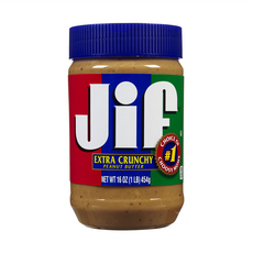 Jif 顆粒花生醬 454g 7g蛋白質, 1罐