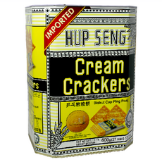 HUP SENG 滿足感 原味蘇打餅, 600g, 1桶