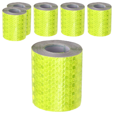 小麥購物 反光條, 6個, 螢光黃