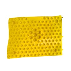 樂居家 一般款腳底按摩器 (按摩板 指壓板 按摩地墊 足底按摩 穴道按摩 健康步道), 黃色, 4個