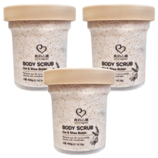 MY SCHEMING 我的心機 燕麥乳木果油 保濕身體去角質, 400g, 6罐