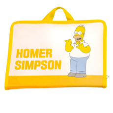 THE SIMPSONS 辛普森家族手提拉鍊檔案夾 HMN003-1, 荷馬黃, 1個