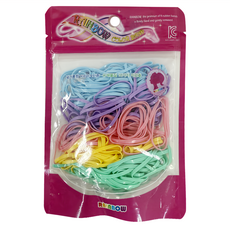 RAINBOW 韓國彩色橡皮筋 大, 繽紛五色