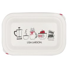 Skater LISA LARSON 塑膠保鮮盒 可微波 17.8 x 11.8 x 5.4cm 580ml, 1入, 1個
