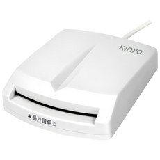 Kinyo 晶片讀卡機 1.6m, KCR-6151, 白色, 1個