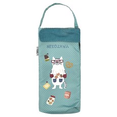 kUSUgURU JAPAN 日本眼鏡貓 超吸水內層便攜式傘套吸水袋/杯套袋 Nekomaruke, 綠色, 1個