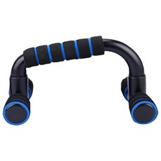 伏地挺身架, 握感舒適 減腹利器 可拆卸設計 PVC泡棉手柄, YD0018, 藍黑色