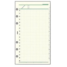 Raymay 藤井 一日自由記錄方眼格 內頁 DAR4276 日本製造, 30張, 1本