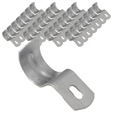 新多多小舖 六分單邊白鐵管夾, 100個