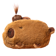 ARTJOY 保養中水豚萬用筆袋化妝包,棕色,21 x 14cm