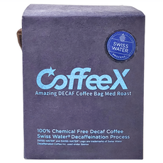 CoffeeX 浸泡濾袋式99.9%無咖啡因咖啡（中焙）瑞士水無咖啡因處理法阿拉比卡咖啡豆, 11.5g, 10包, 1盒