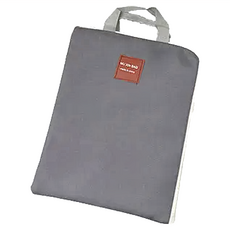 MU XIN BAG 超便利A4文件拉鏈手提袋 牛津布 粉色/淺灰色/深灰色/深藍色, 27 x 35cm, 1個