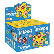Shinchan 蠟筆小新 台灣公司貨 爬爬可動公仔 CI55013 款式隨機 4盒, 1組