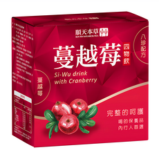 順天本草 蔓越莓四物飲 6瓶 Set 八珍養妍配方 養顏美容 調整體質, 300ml, 1盒