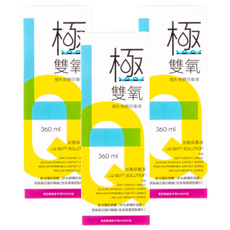 台裕 極雙氧隱形眼鏡保養液, 360ml, 3瓶