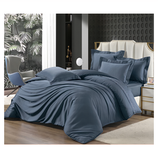 60支頂級日旅素色天絲床包兩用被四件組