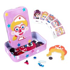 娃娃國 磁性創意鐵盒 TB-0069 150g, 1組, 表情女孩