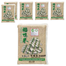 稻鴨米 有機糙米 益全香米, 1.5kg, 6包