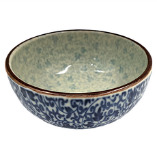 美濃5缽 Set - 日本製 寬15 x 高7.5cm 容量620mL, 唐草, 1個