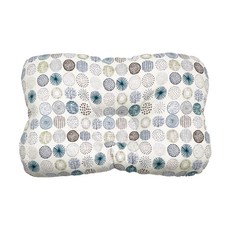 PUKU 藍色企鵝 Breeze 透氣雲朵枕, Q彈軟綿, 立體包覆頭型, 雙面可用, 32 x 22 x 4~9cm, 北歐圓點