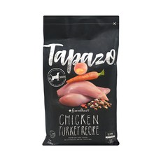 Tapazo 成犬 凍乾三重奏, 雞肉火雞配方, 高蛋白營養, Omega3&6, 低敏火雞配方, 2.27kg, 1袋