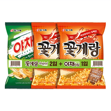 Binggrae 賓格瑞 餅乾套組, 花蟹餅乾 Original 2包 + 蔬菜時間 1包, 5組