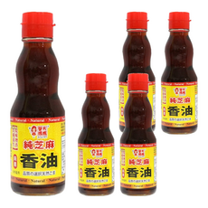 譽方媽媽 純芝麻香油 185ml 嚴選白芝麻製成 遵循古法製作 無添加防腐劑、香料, 5瓶