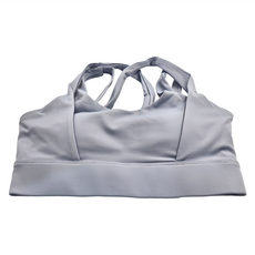 U領小心機運動背心, 75%尼龍+25%彈性纖維, S, 迷霧藍