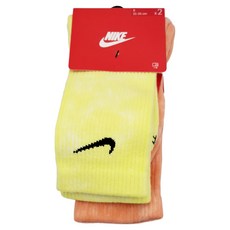 NIKE 男女基本款長襪 柔軟舒適 吸濕排汗 運動休閒2雙入, S(21~24cm), DM3407904