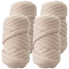 Tamsaa 巨大編織條 1kg, 米色, 4捲