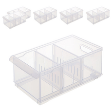 KEYWAY 聯府 Fine隔板整理盒 附輪, LF-2004, 6個